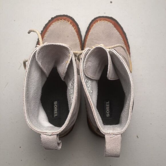 Sorel Women’s Size 8 Joplin Tan Suede Leather Lace Up Moccasin Boots NL1940-103 - Picture 9 of 15